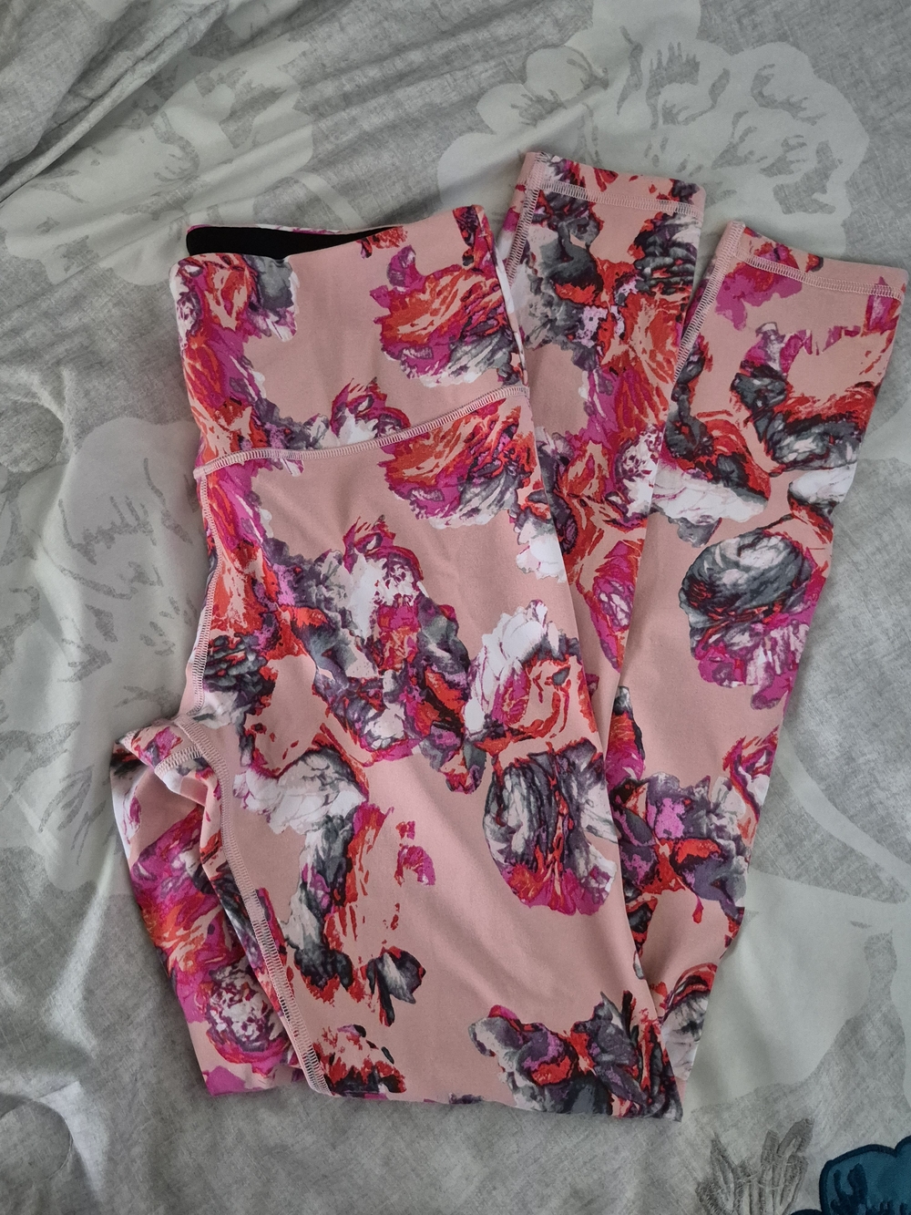 Pink Floral Active Leggings